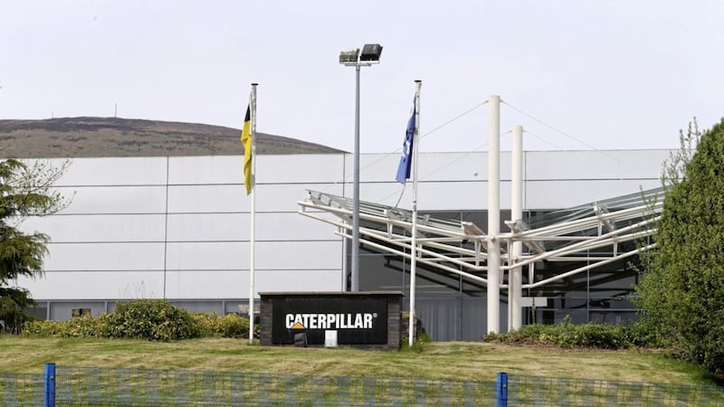 The Caterpillar factory in west Belfast, where workers are set to return on Monday. Photo: Mal McCann 