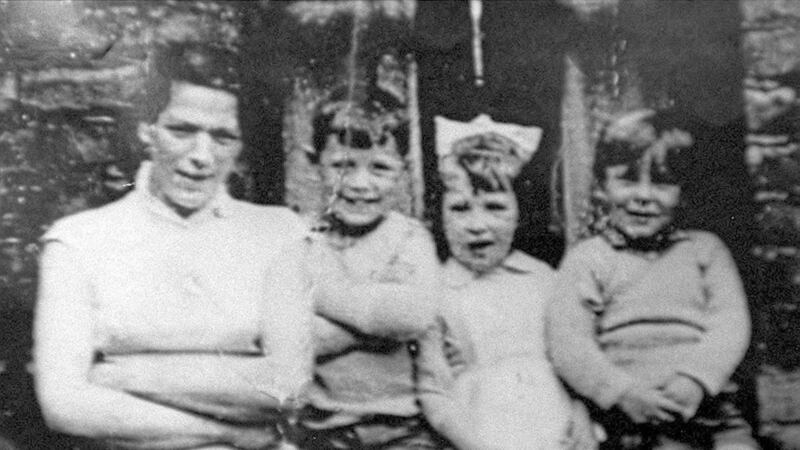 Jean McConville pictured with three of her ten children shortly before she disappeared in 1972. 
