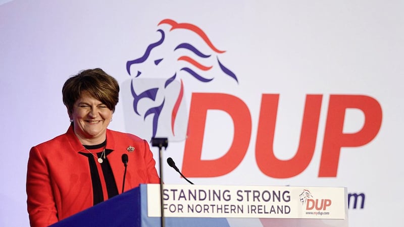 DUP leader Arlene Foster at last weekend&#39;s annual party conference in Belfast. Picture by Arthur Allison, Pacemaker 