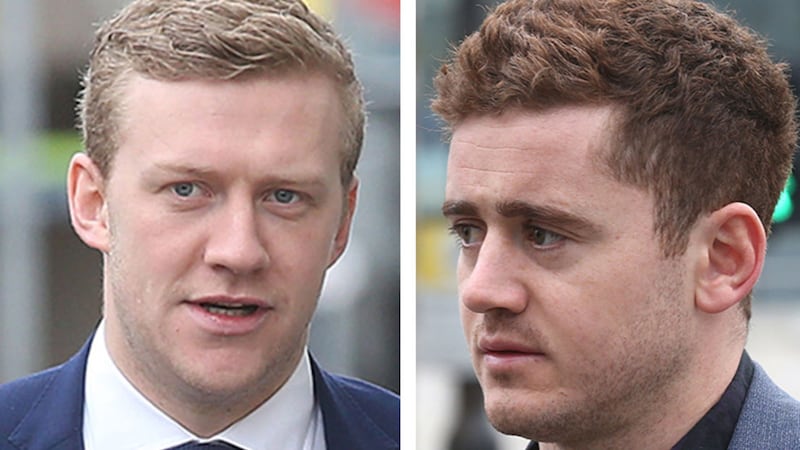 &nbsp;Paddy Jackson (right) and Stuart Olding were found not guilty of rape last month. Pictures by Hugh Russell