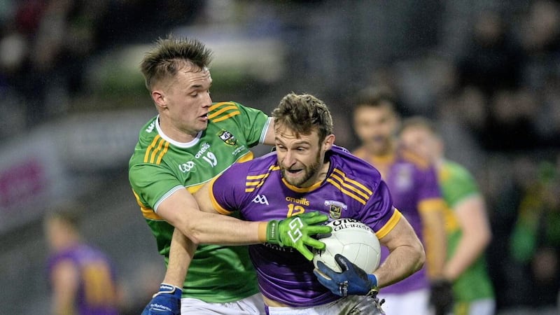 Kilmacud&rsquo;s Shane Horan and Glen&rsquo;s Stevie O&rsquo;Hara during last Sunday&#39;s now infamous AIB All-Ireland Club final, which looks likely to be replayed at some point Picture by Mark Marlow 