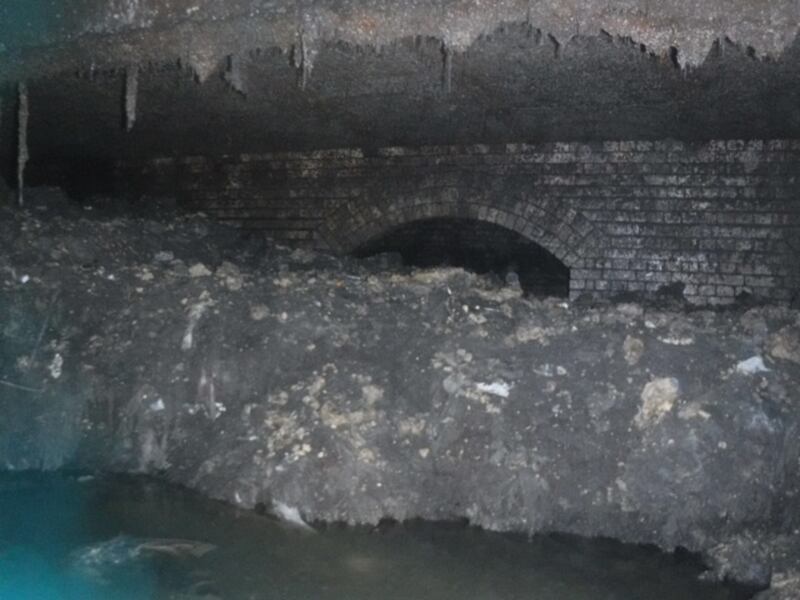 The fatberg that resides in the sewer beneath Sidmouth, Devon