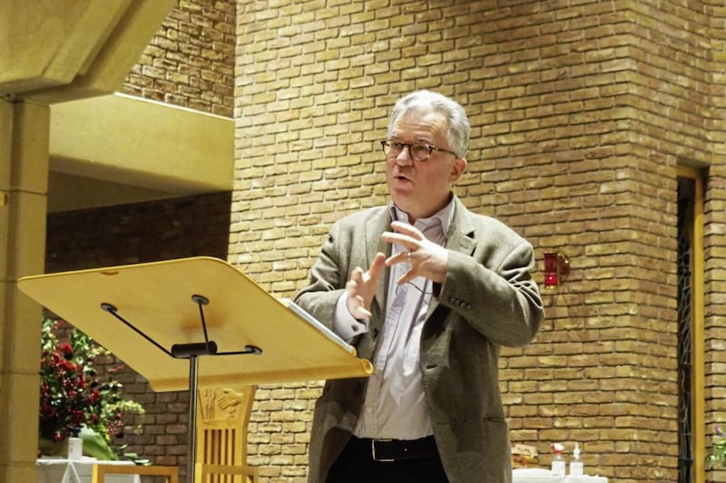 Austen Ivereigh, biographer of Pope Francis and a leading commentator on the Catholic Church, spoke about Pope Francis&#39;s synodal vision when he gave the annual St Brigid&#39;s Day lecture in St Brigid&#39;s Church. 