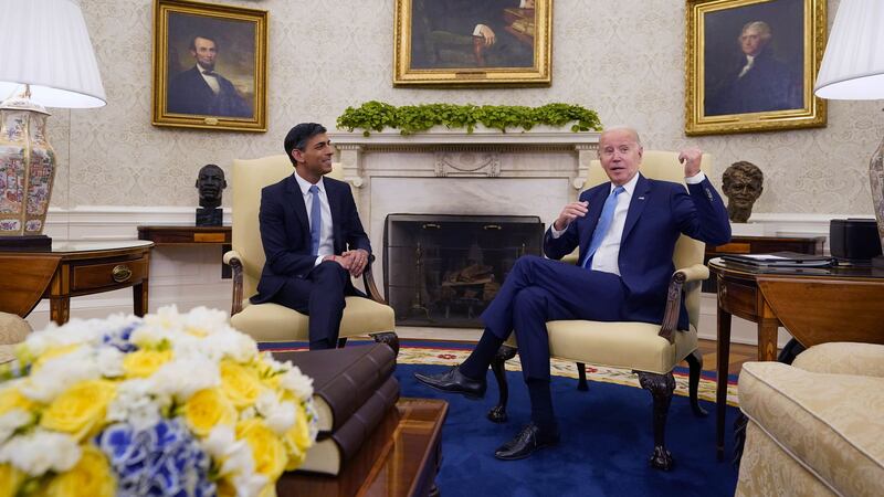 The US president said there was no-one ‘we have greater faith in being able to negotiate this’ than Rishi Sunak.