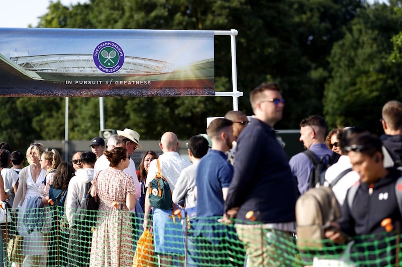 Standard tickets for Wimbledon are issued through a ballot