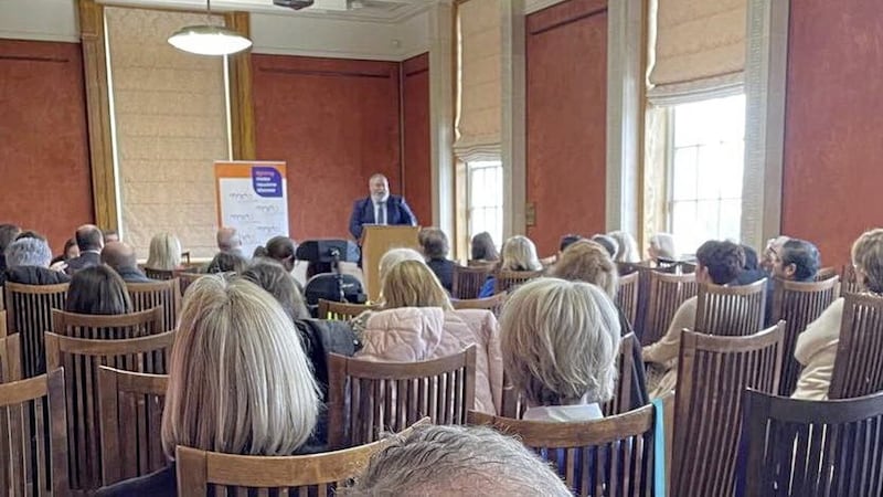 A report on the provision of care in the north was launched yesterday at Stormont by the MND Association. Picture: MND Northern Ireland 