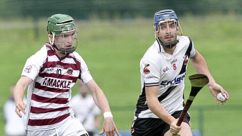 Despite Slaughtneil establishing themselves as the dominant force in Derry hurling, their recent meetings with Kevin Lynch&#39;s have been decided by paper-thin margins. Picture by Margaret McLaughlin 