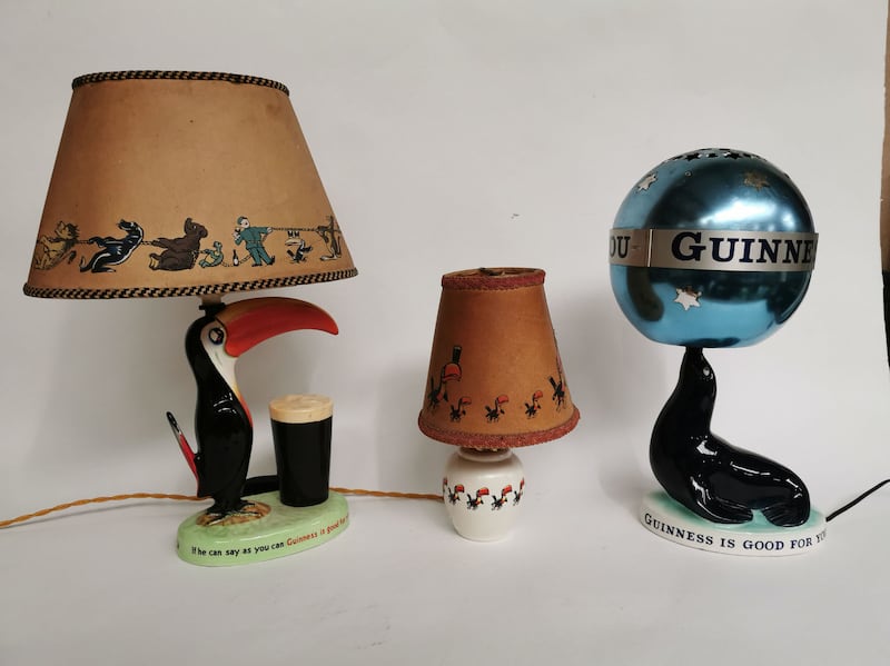 Guinness memorabilia, part of a pub collection auction of more than 10,000 advertising and memorabilia items to be sold at Victor Mee Auctions online on October 5. Picture by Victor Mee Auctions/PA Wire&nbsp;