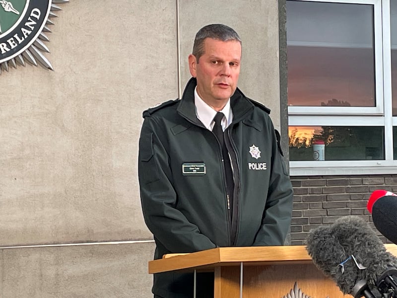 PSNI Assistant Chief Constable Chris Todd apologised for the ‘unacceptable’ breach but said it appeared to be a ‘simple human error’ (Rebecca Black/PA)