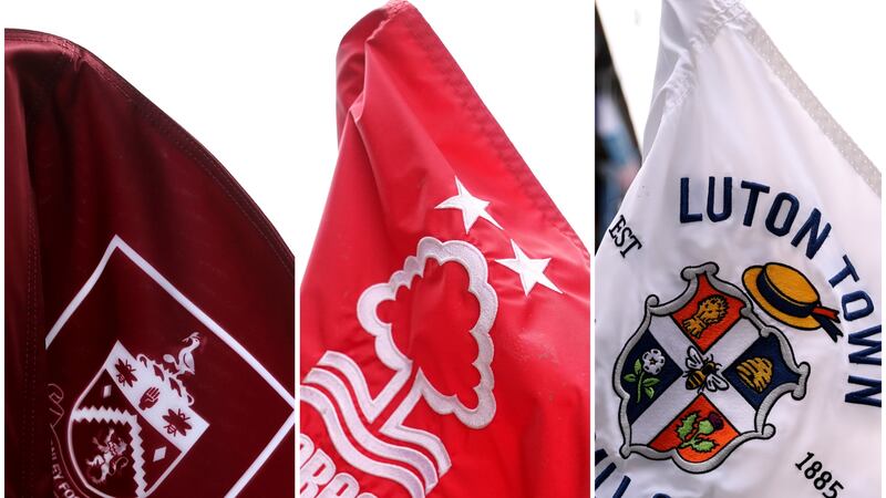 Burnley, Nottingham Forest and Luton corner flags