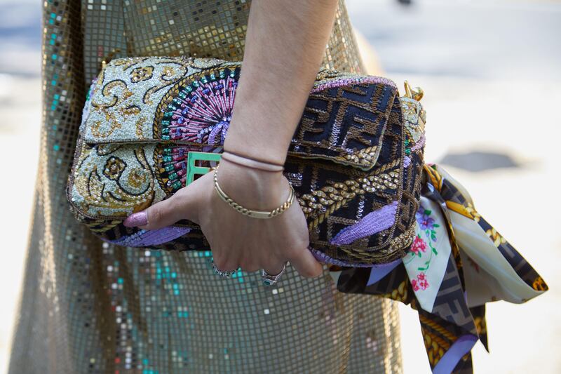 A statement bag is a good way to add interest to an otherwise understated outfit