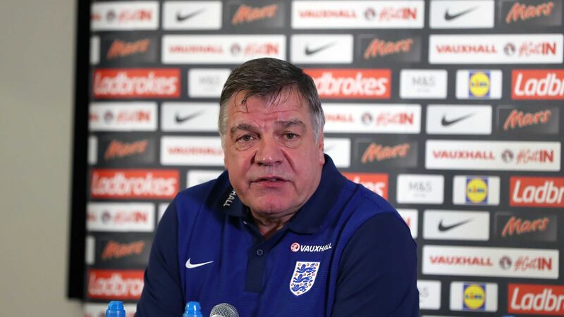 England manager Sam Allardyce during a press conference at St George's Park, Burton on Monday<br />Picture by PA
