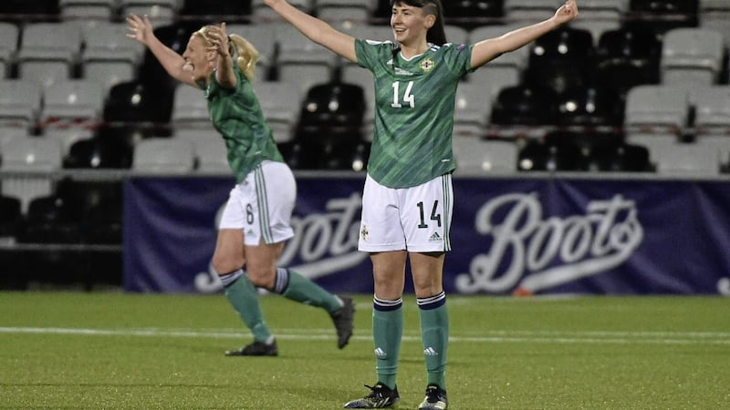 Cliftonville teenager Toni-Leigh Finnegan is back in the Northern Ireland Women squad after missing out on the Euros. Pic Colm Lenaghan/Pacemaker 