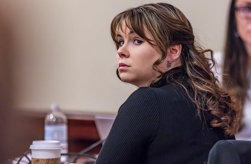 Hannah Gutierrez-Reed during her two-week trial in March (Luis Sanchez Saturno/Santa Fe New Mexican via AP)