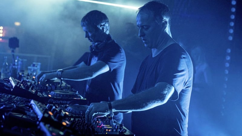 DJ duo Sasha (right) and John Digweed (left) will make their Belfast debut tomorrow at Custom House Square 