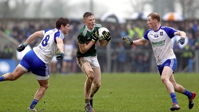 Darren Hughes, pictured left closing in on Kerry&#39;s Jason Foley, feels Tyrone have been unfairly criticised in the wake of their All-Ireland semi-final defeat to Dublin last Sunday. Picture by Seamus Loughran 