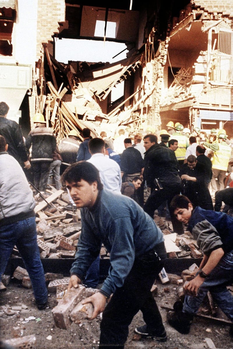 Scene of the Shankill bombing 23/10/93