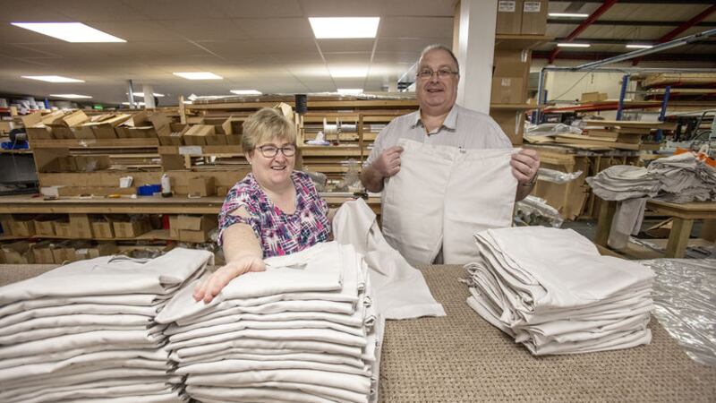 Alison and Harold McCloy, the founders and owners of Village Blinds in Ballymena. Picture by Mid and East Antrim Council, Press Association&nbsp;
