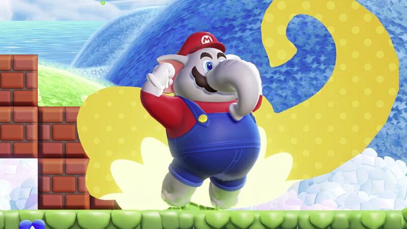 Mario can also transform into a moustachioed elephant in Super Mario Bros Wonder 