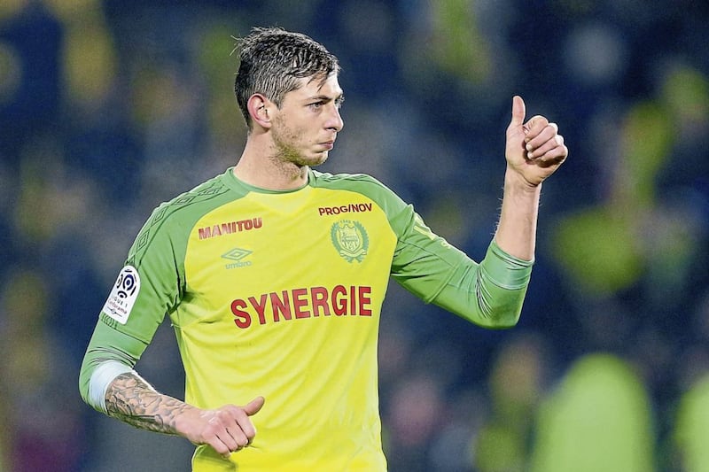 The plane carrying Argentine soccer player, Emiliano Sala went missing off the coast of the island of Guernsey Picture by David Vincent/AP 