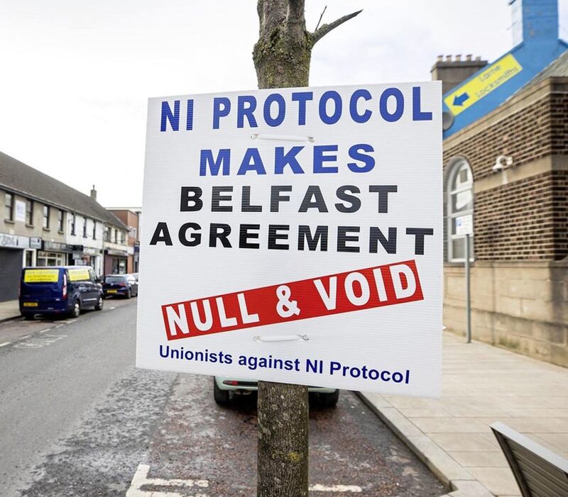The British government says the European Commission failed to acknowledge unionist sensitivities when implementing the protocol. Picture by Liam McBurney/PA Wire 