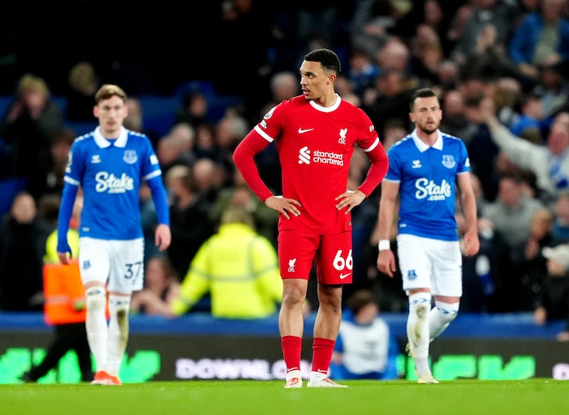 Liverpool endured a miserable night at Goodison Park