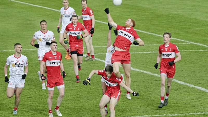 Having watched Tyrone lose in this year&#39;s Championship to Derry and Armagh, former Red Hand star Kyle Coney believes both counties will believe they can emulate Tyrone&#39;s unexpected All-Ireland success of 2021 Picture: Margaret McLaughlin. 