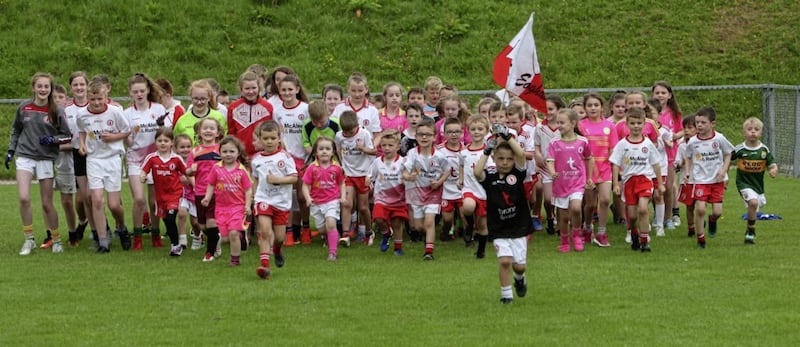 Supporting Tyrone, the GAA C&uacute;l Camp in Aghyaran. Picture by Ann McManus 