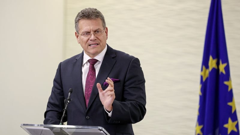 In Westminster on Monday, the EU chief negotiator Maros Sefcovic indicated that a new deal on checks between Britain and the north could happen within weeks, given the right political will. 