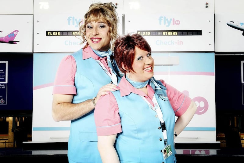 David Walliams and Matt Lucas in Come Fly With Me (PA)