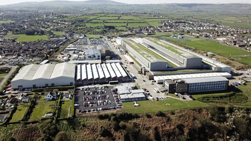 Caterpillar&#39;s expansive manufacturing operation in Larne. 