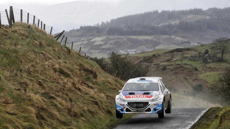 Craig Breen and Scott Martin&#39;s Peugeot 208 T16 in action during last year&#39;s Circuit of Ireland rally 