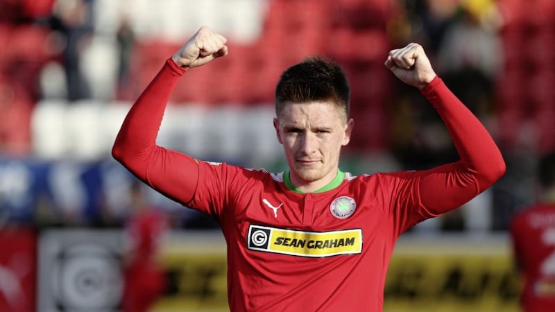 Ryan Curran&#39;s stoppage-time penalty gave Cliftonville the platform to go on and claim victory over Coleraine on Tuesday night 