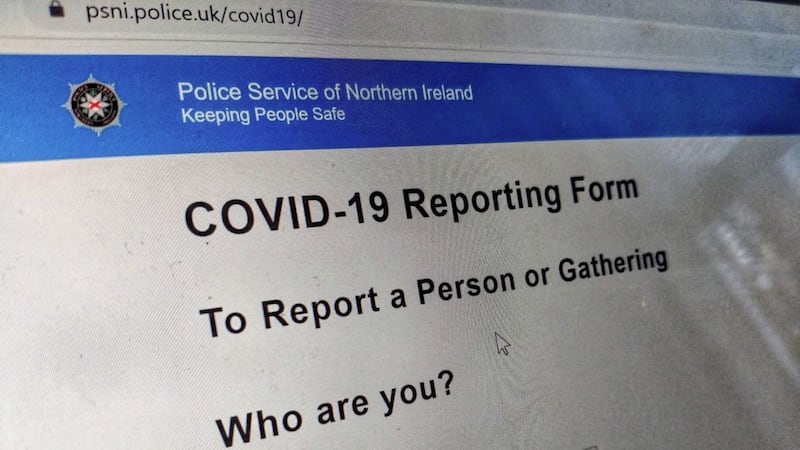 Thousands of reports have been made to the PSNI through its online Covid reporting tool 