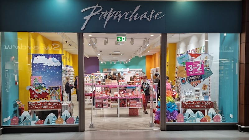 The new Paperchase store, which opened in Belfast's Forestside in November 2022.