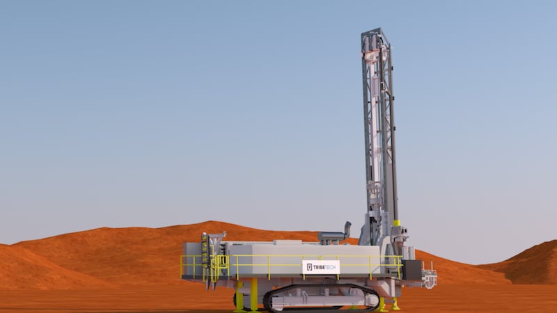 One of Tribe Technology's reverse circulation drill rigs.