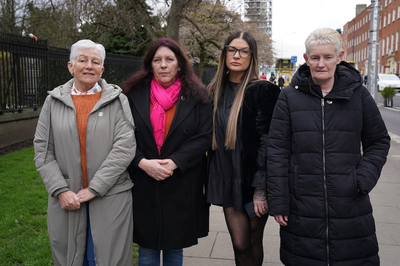 Friends, supporters and family outside Dublin Coroner’s Court