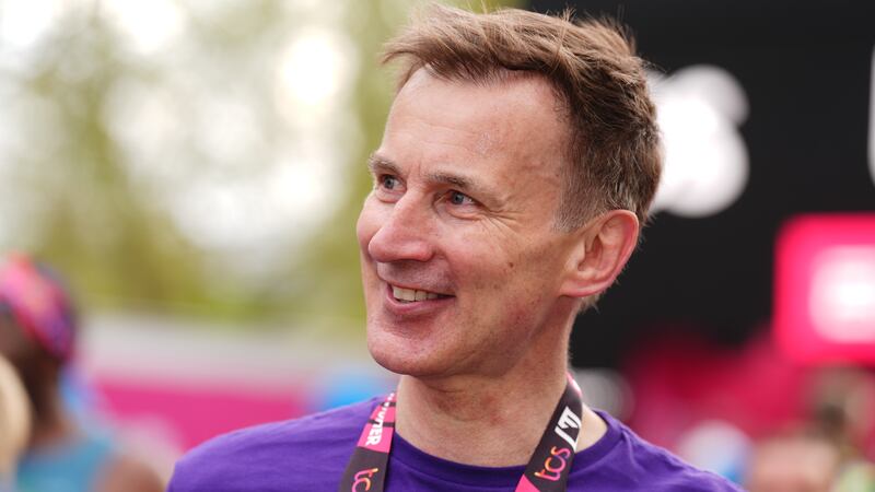 The Conservative politician was one of 20 MPs and peers running in the London Marathon on Sunday