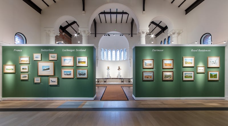 The Prince's Foundation exhibition of Charles' watercolours at The Garrison Chapel in London
