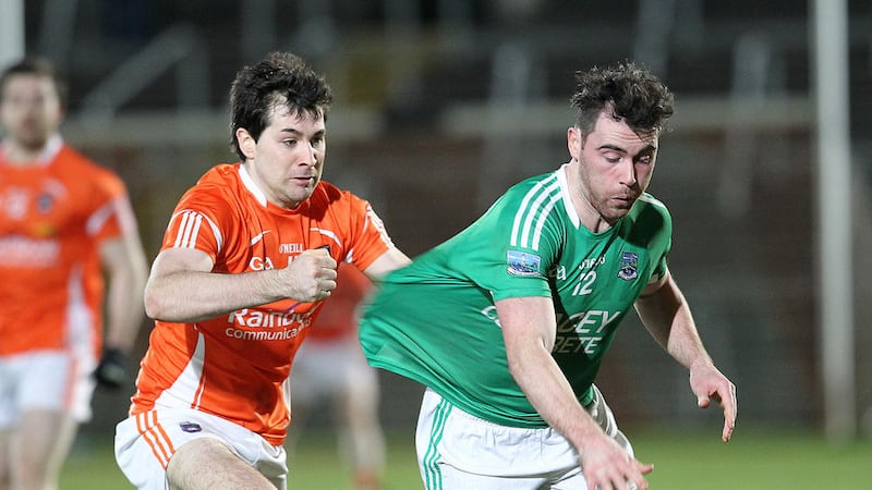 Fermanagh&#39;s Barry Mulrone admits that they had to tighten up defensively after last year. Picture: Philip Walsh 