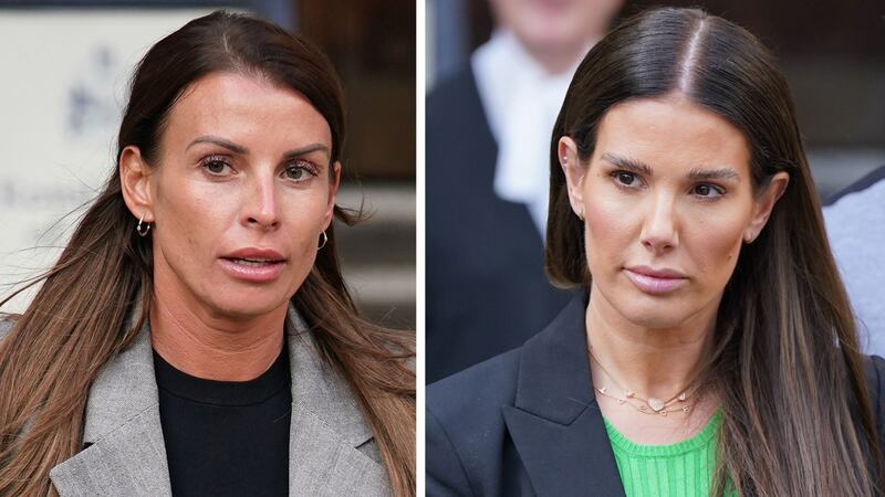 Coleen Rooney and Rebekah Vardy during their High Court libel battle (Yui Mok/PA)