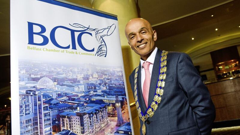 Rajesh Rana has been elected as president of the 106-year-old Belfast Chamber of Trade and Commerce 