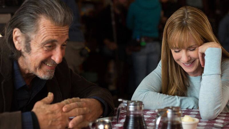 Al Pacino and Holly Hunter in Manglehorn 