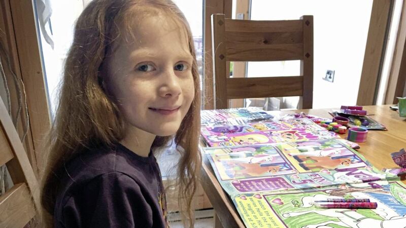 Carla O&#39;Brien (7) is now recovering at home in Portglenone after almost a month in hospital. The school girl was admitted to intensive care at the Royal Belfast Hospital for Sick Children in Belfast after a serious onset of the flu exacerbated an underlying but unknown diabetic condition 
