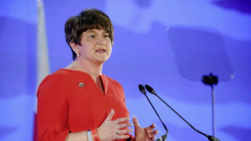 DUP leader Arlene Foster at the party&#39;s 2017 annual conference 
