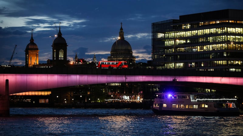 London Bridge, Cannon Street Bridge, Southwark Bridge and Millennium Bridge have been ‘transformed’ with sequenced LED patterns.