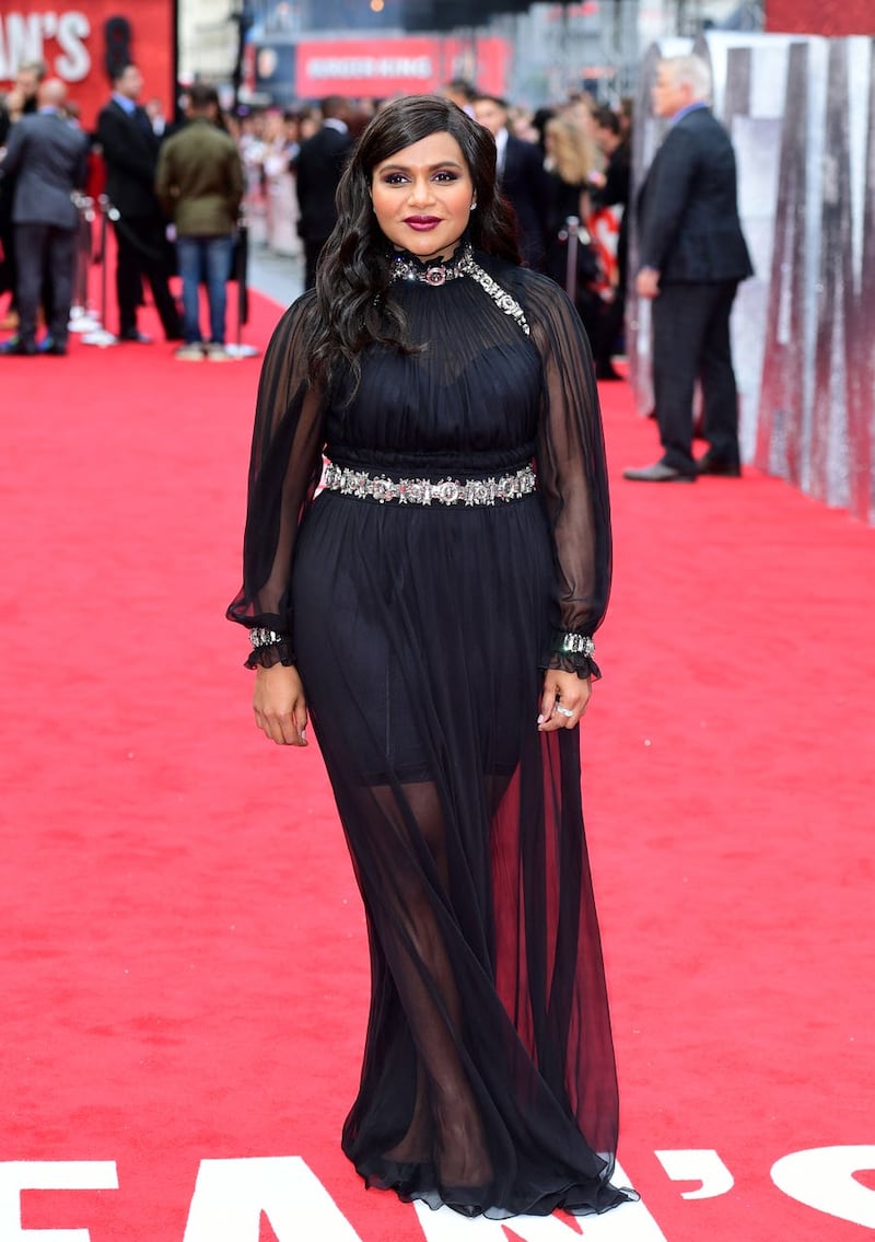 Mindy Kaling at the Ocean's 8 premiere