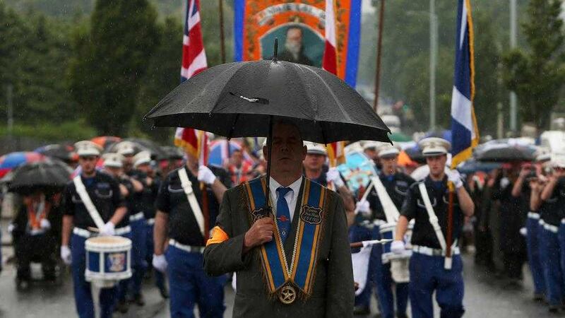 An Orange Order parade on Crumlin Road, Belfast, in 2015. Picture by Brian Lawless, Press Association 