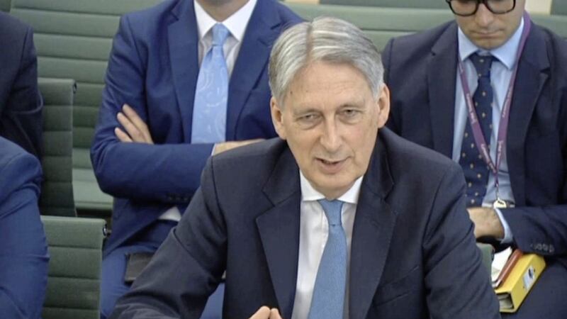 Chancellor of the Exchequer Philip Hammond gives evidence to the Treasury Select Committee at the House of Commons Picture: PA 