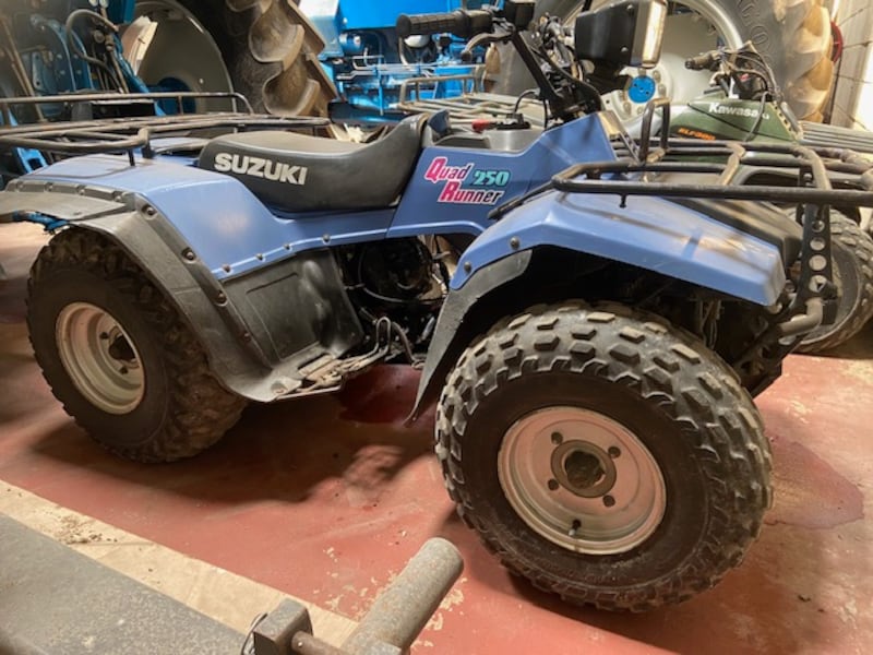 A Suzuki Quad Runner 250 quad bike once owned by Ozzy Osbourne is to be sold at auction. (Cheffins/ PA)